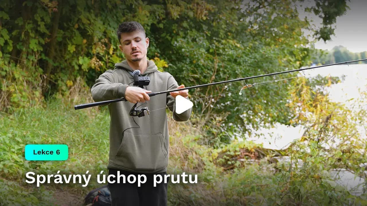 Správný úchop prutu