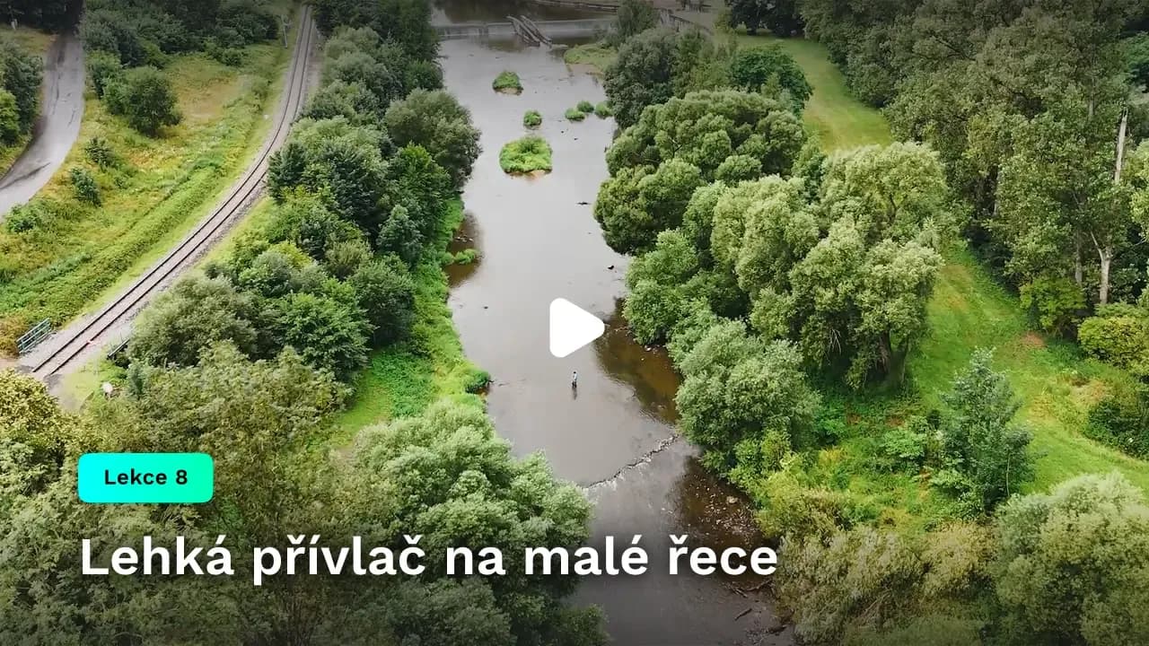 Lehká přívlač na malé řece